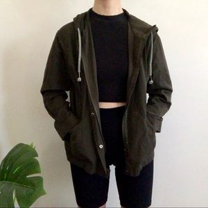 Olive cargo army jacket from Brandy Melville